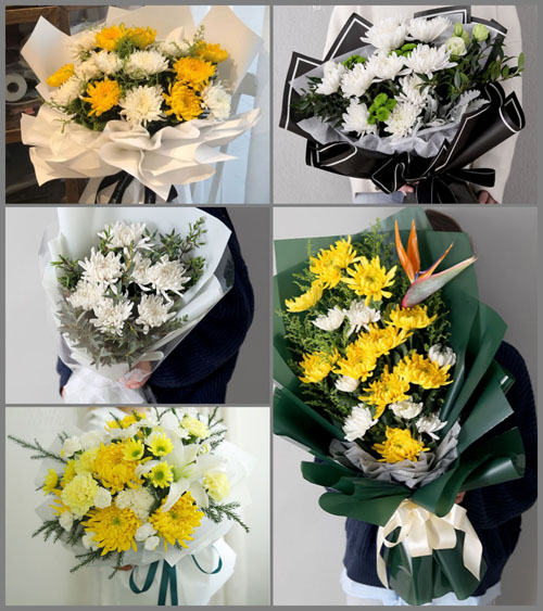山东青岛莱西市望城街道前褚河头村白事花束代送